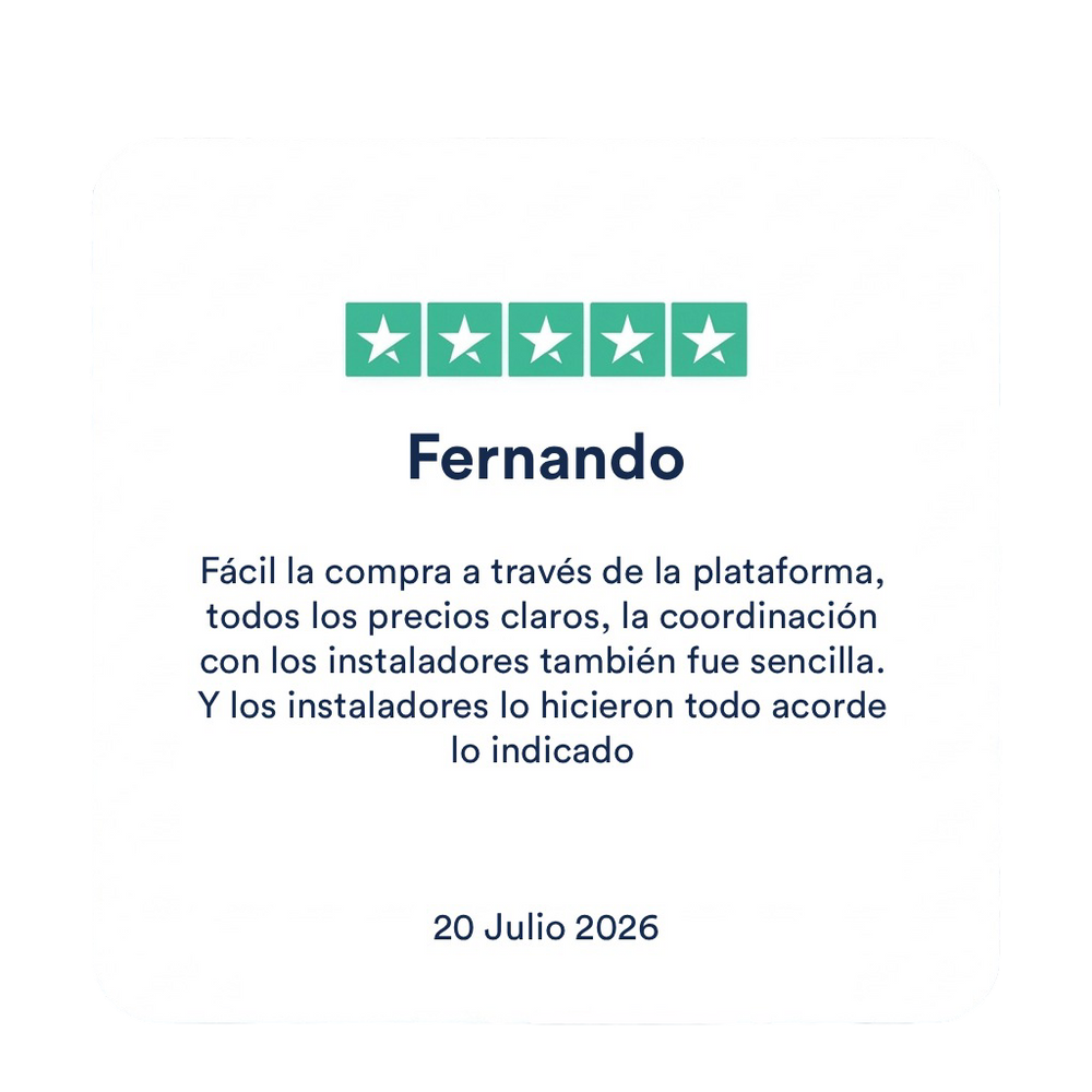 Imagen de una reseña de cliente