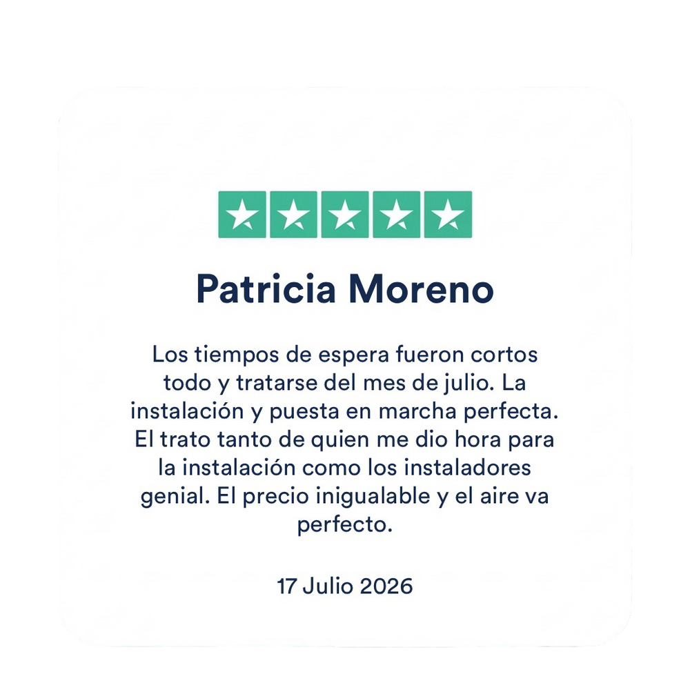 Imagen de una reseña de cliente