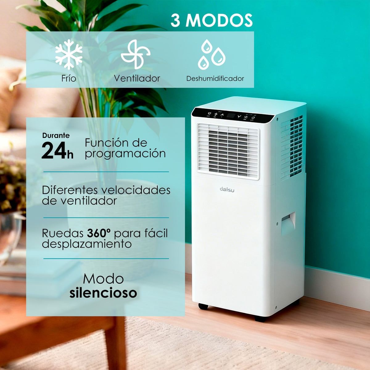 Daitsu Aeris Cool APD 07FXA, 1 estancia (hasta 18m2)