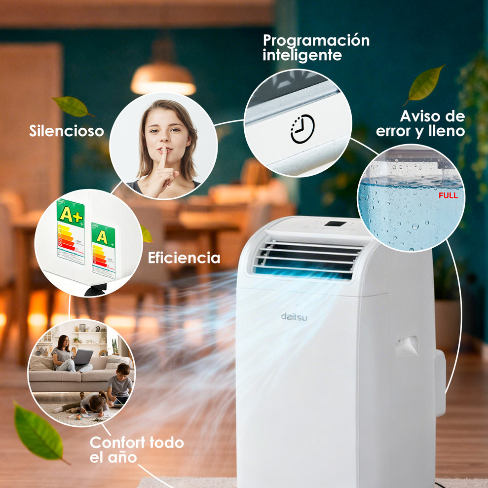 Daitsu Aeris Dual APD 12FCXB, 1 estancia (hasta 30m2)