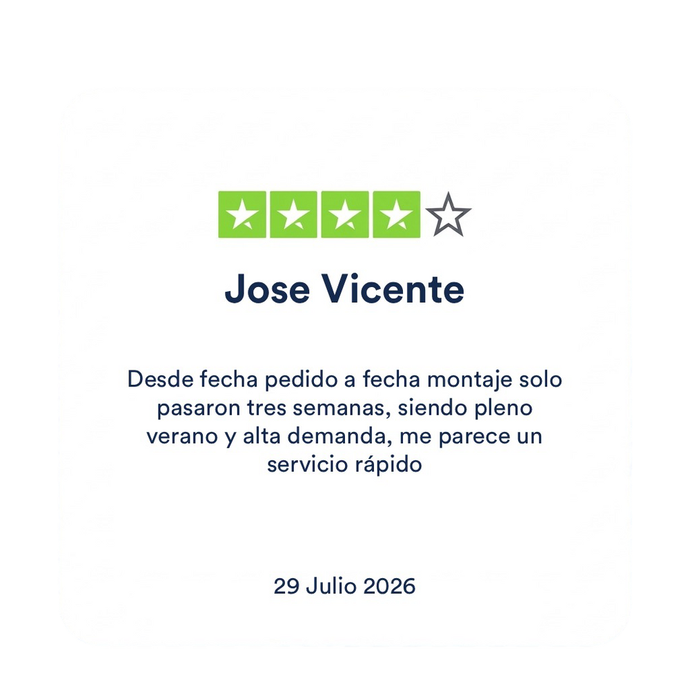 Imagen de una reseña de cliente